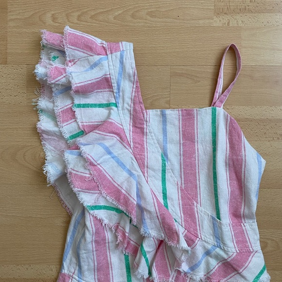 Linen Ruffle Dress - Picture 4 of 5